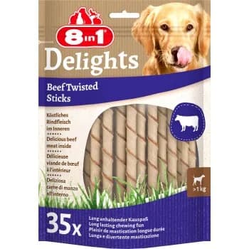 8in1 Bâtonnets torsadés Delights au bœuf