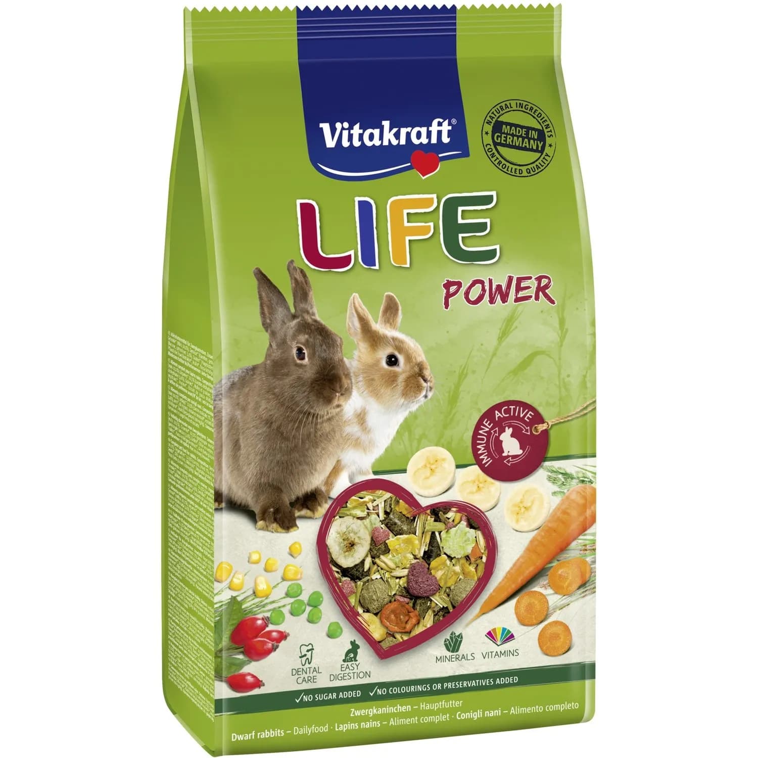 Aliment Pour Lapin Nain Mélange Carotte Sans Sucre Ajouté Life VITAKRAFT