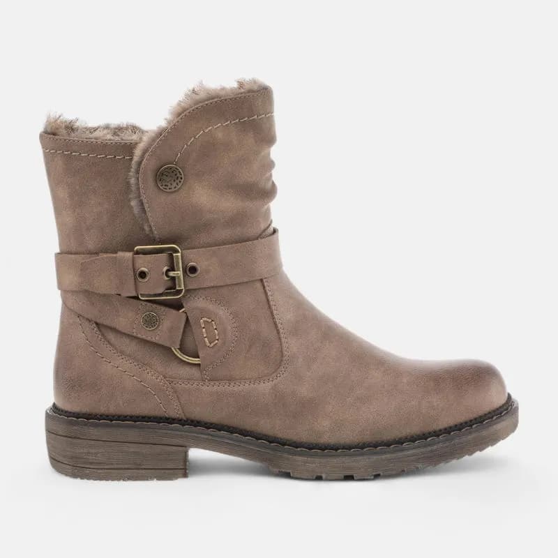 Boots Femme taupe