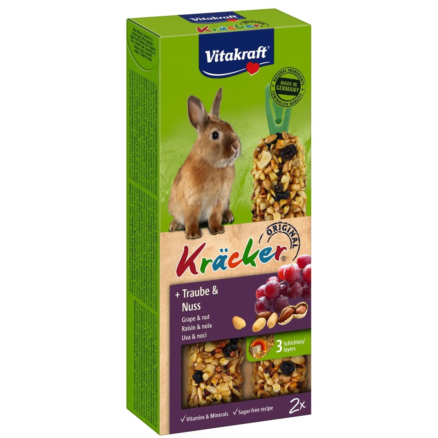 Friandise Baguettes Pour Lapin Nain Raisin Noix VITAKRAFT