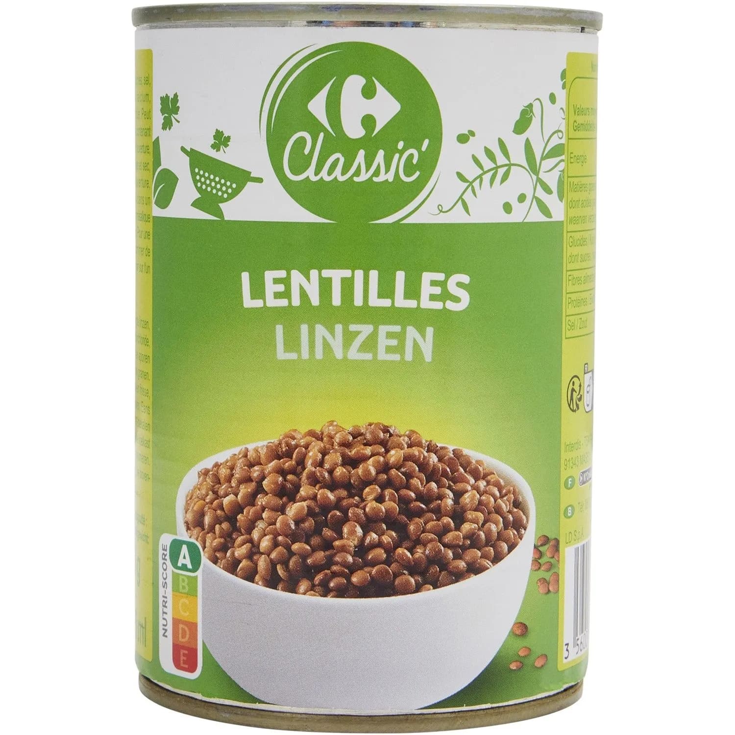 Lentilles CARREFOUR CLASSIC'