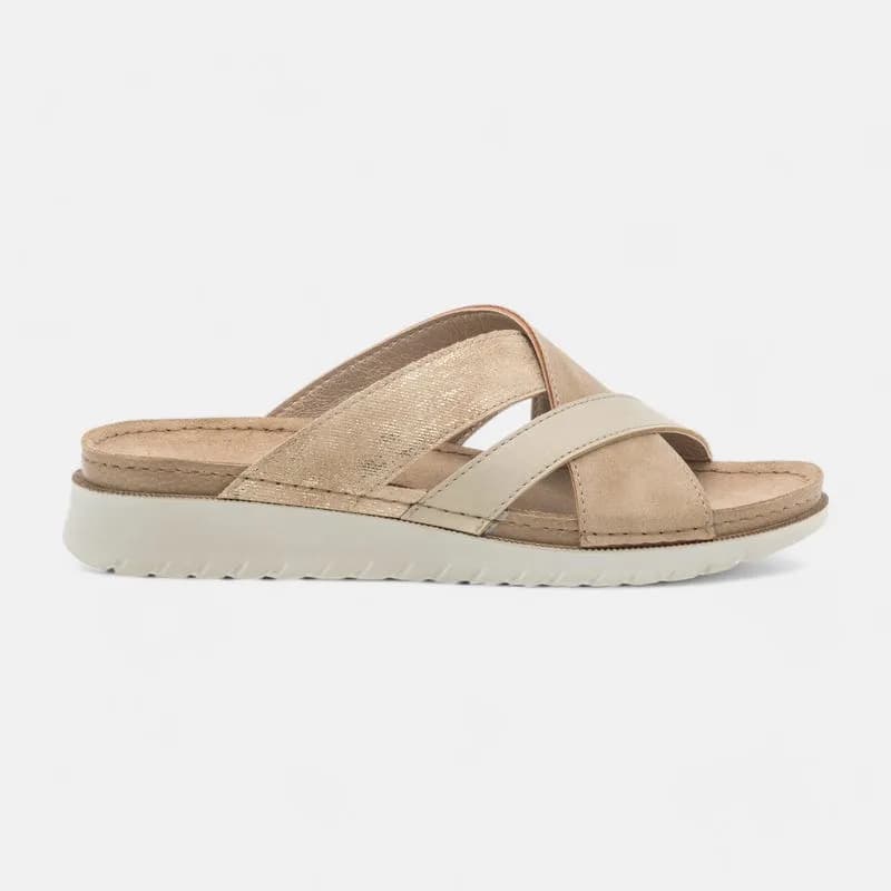 Mules Femme beige