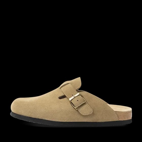 Mules TAUPE CUIR SAN MARINA
