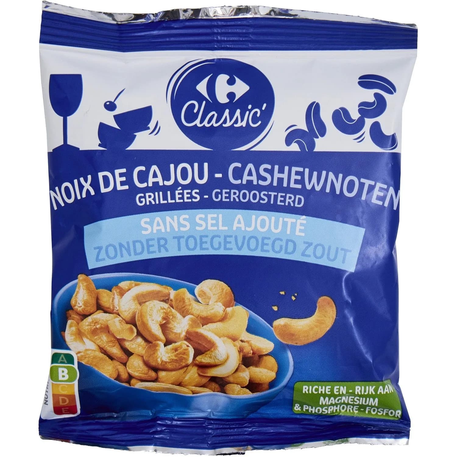 Noix de cajou grillées sans sel ajouté CARREFOUR CLASSIC