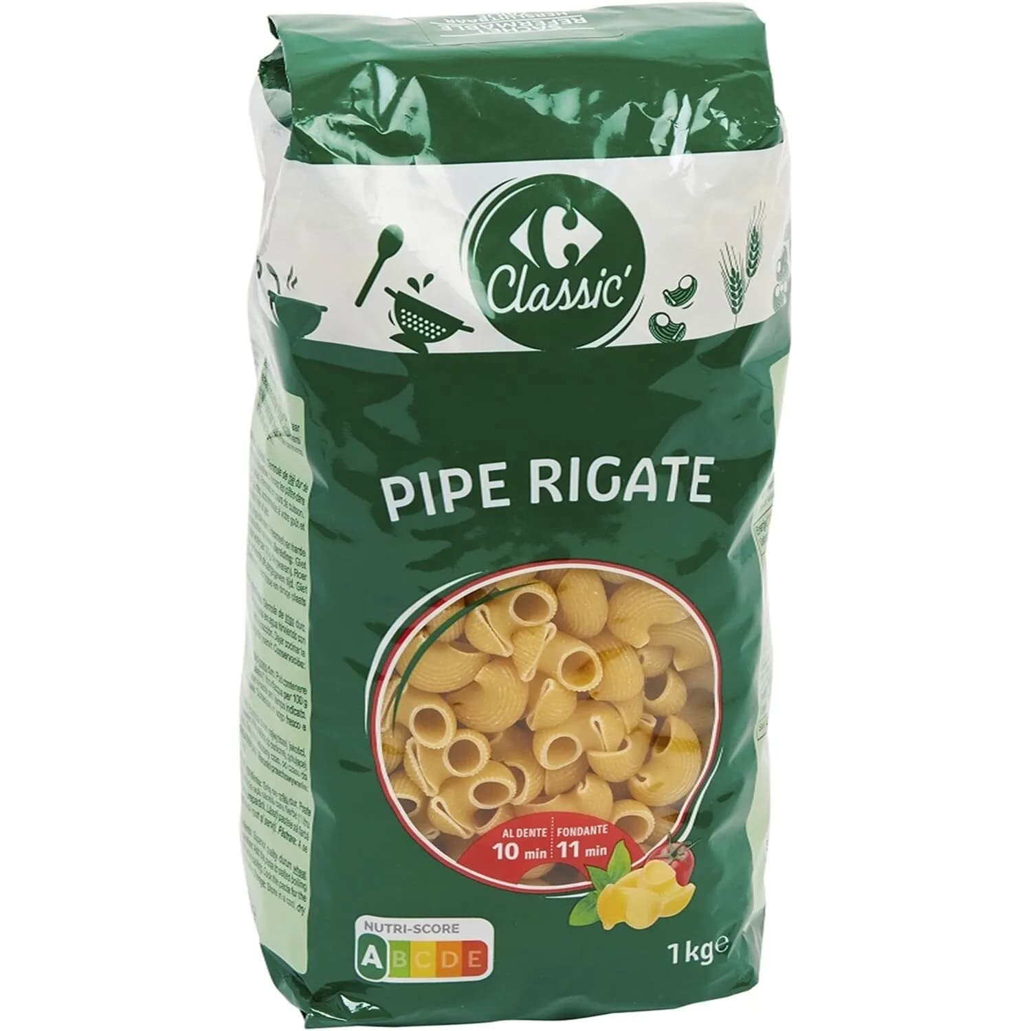 Pâtes pipe rigate CARREFOUR