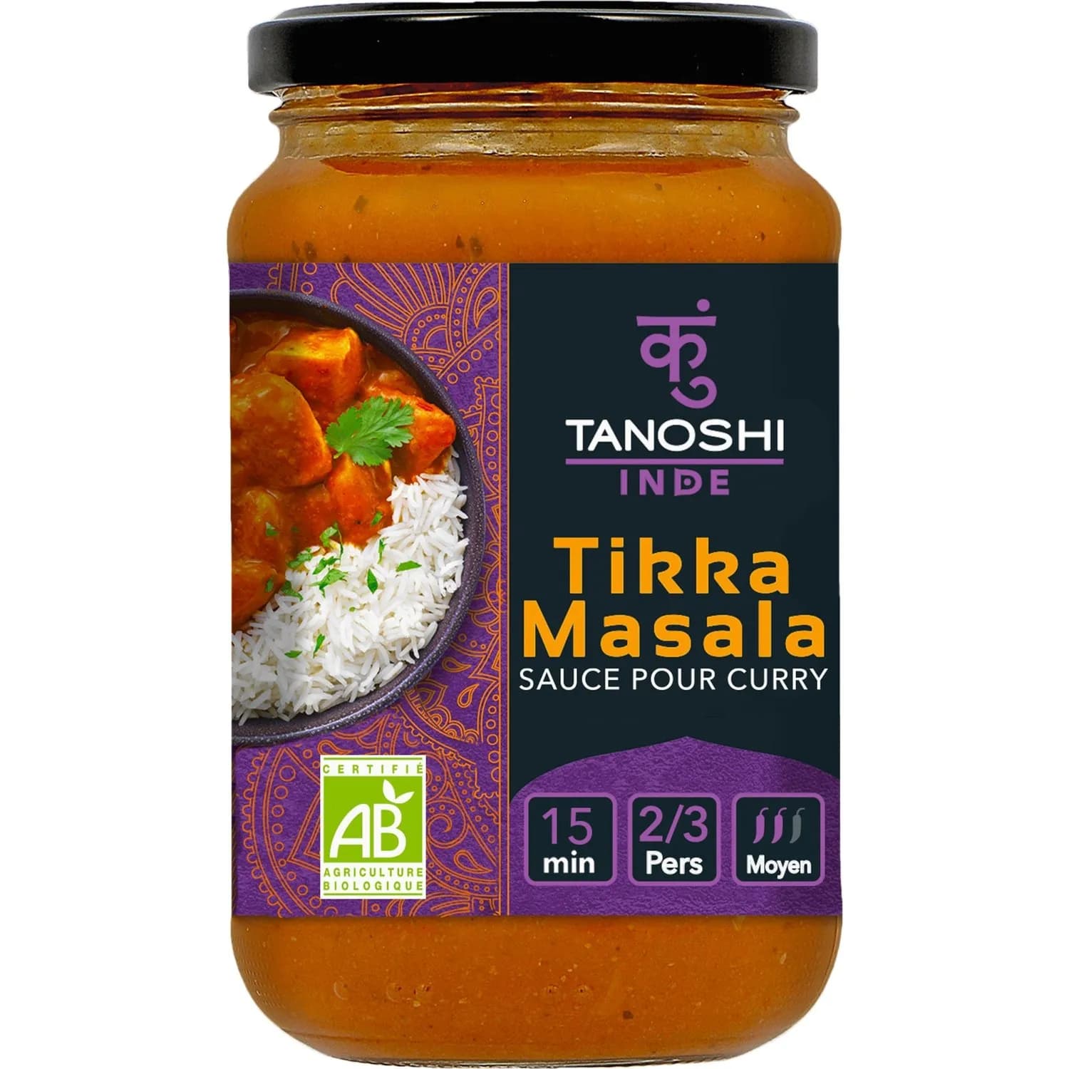 Sauce Tikka masala bio TANOSHI