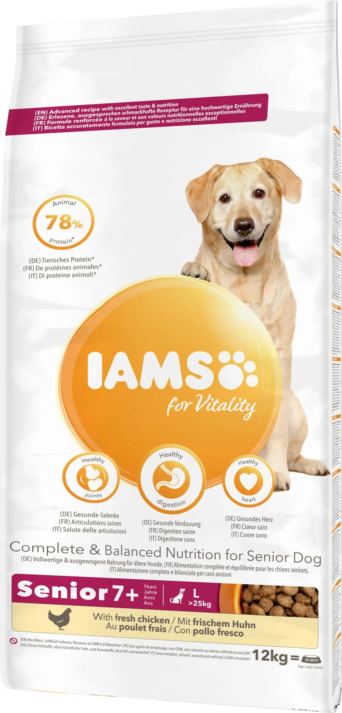 WOW Friandises à Mâcher Natural Dentals Volaille pour Grands Chiens 275g